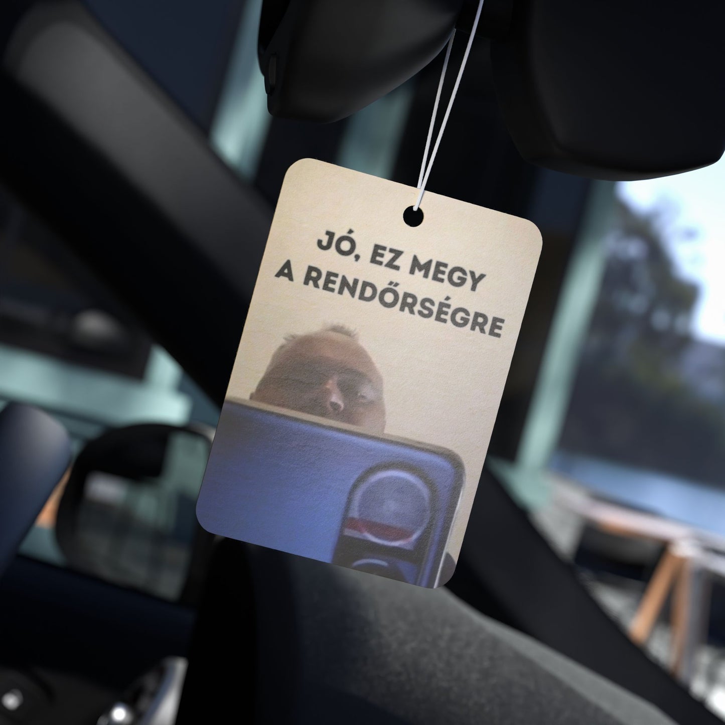 Autós illatosító - Jó, ez megy a rendőrségre
