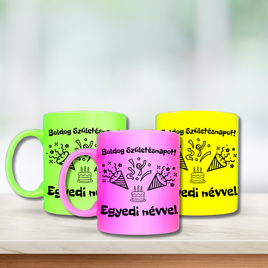Saját névvel feliratozható szülinapi bögre