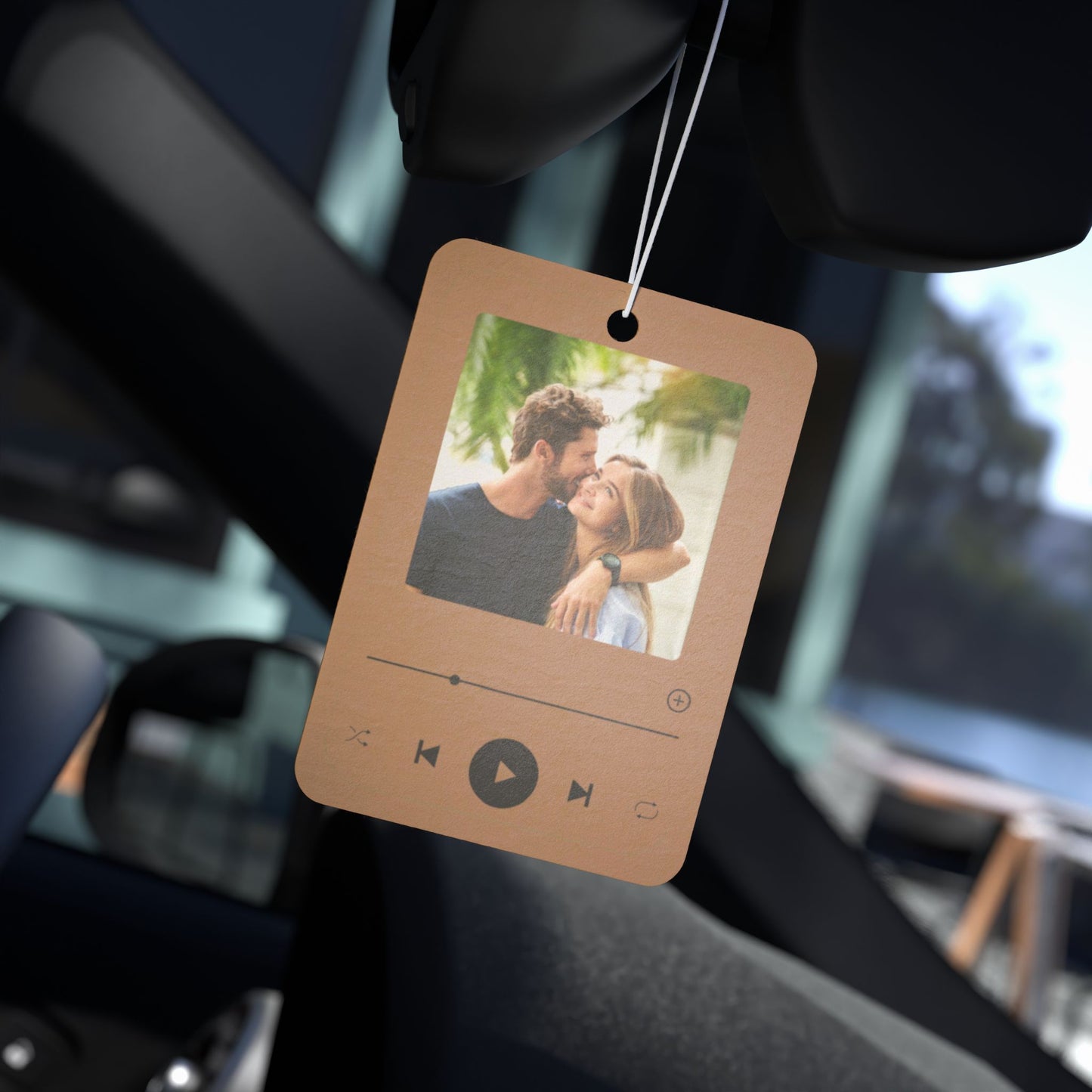 Spotify stílusú saját fényképes autós illatosító