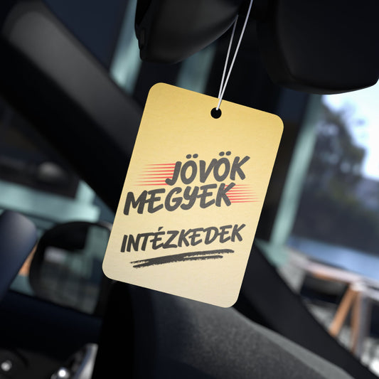 Autós illatosító - Jövök, megyek, intézkedek