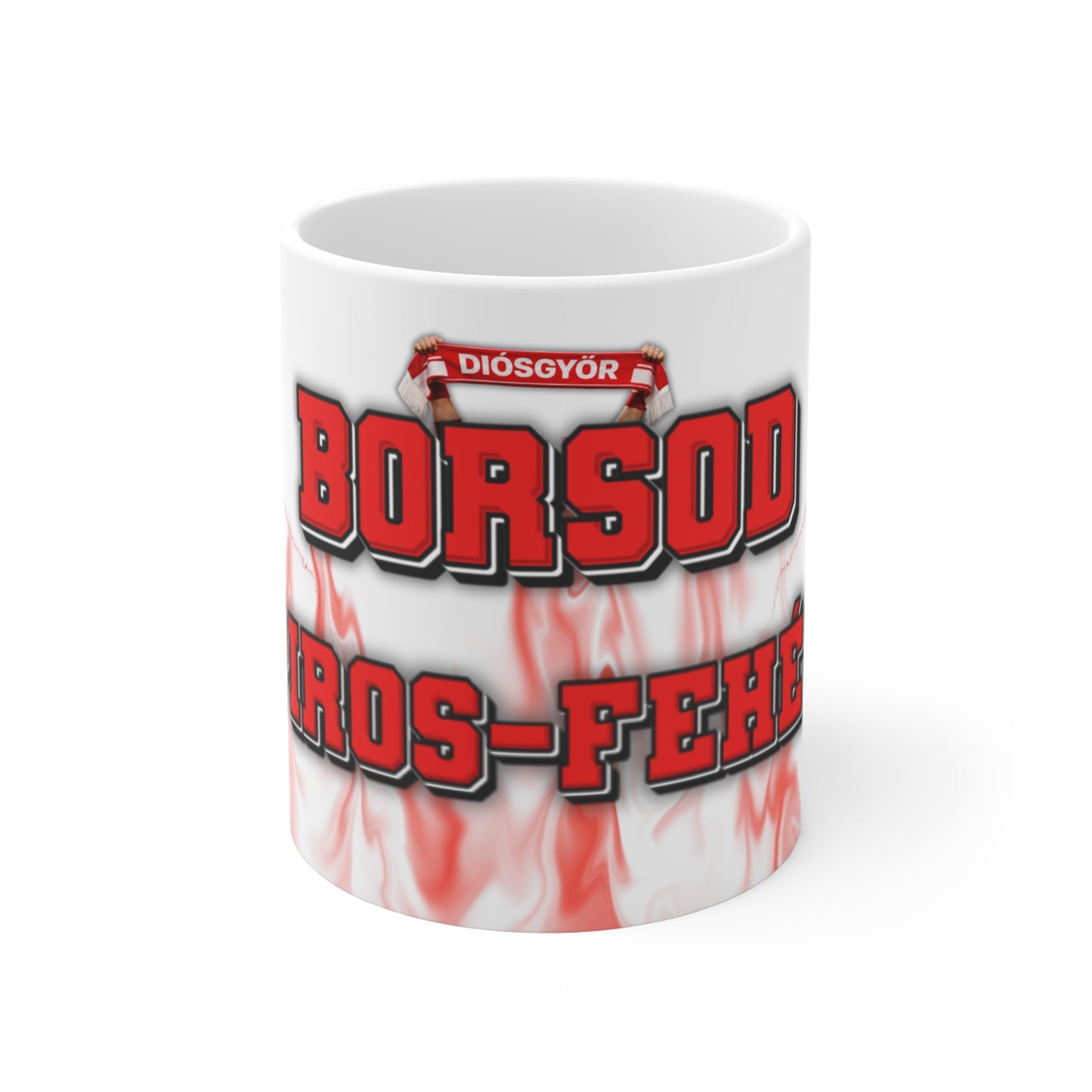 Bögre - Borsod piros-fehér