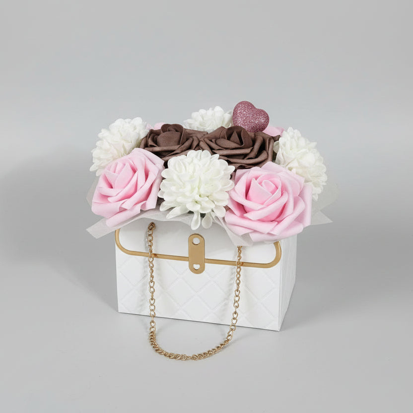 Virágbox fehér dobozban