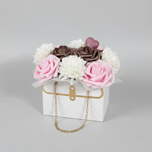 Virágbox fehér dobozban