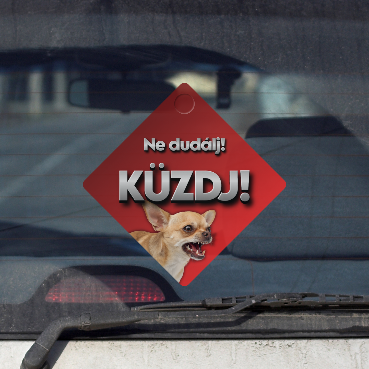 Szélvédődekor - Ne dudálj! Küzdj!