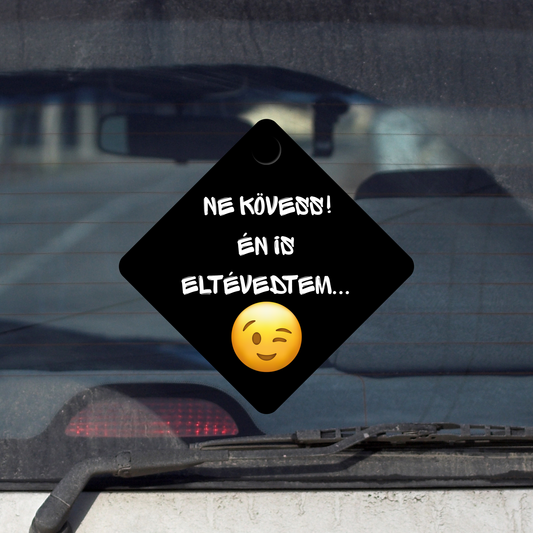 Szélvédődekor - Ne kövess...