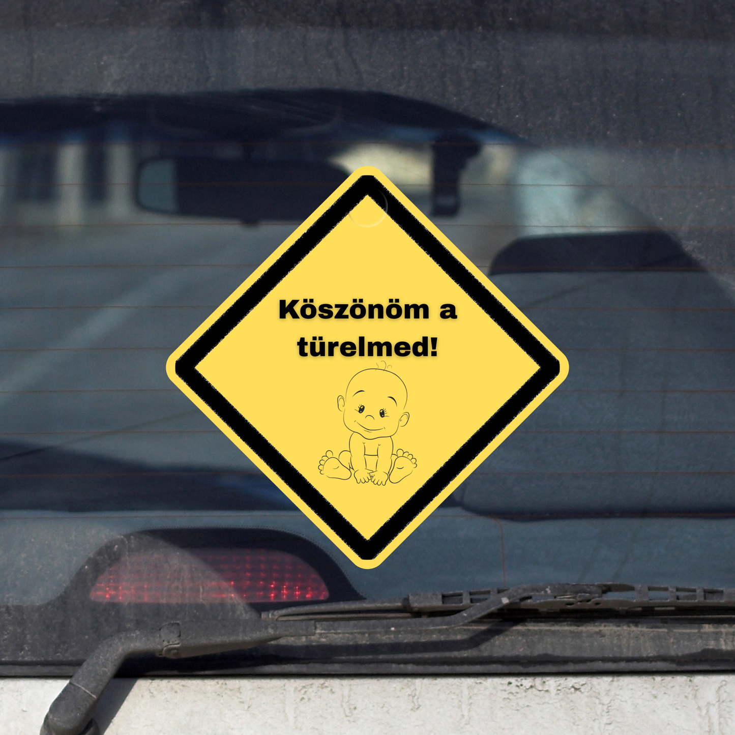 Szélvédődekor - Köszönöm a türelmed!