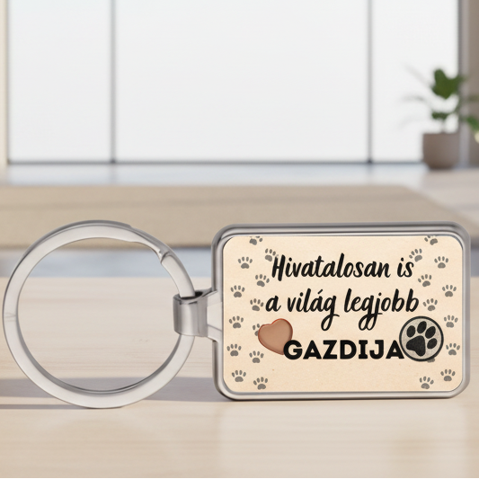 Kulcstartó - Hivatalosan is a világ legjobb gazdija