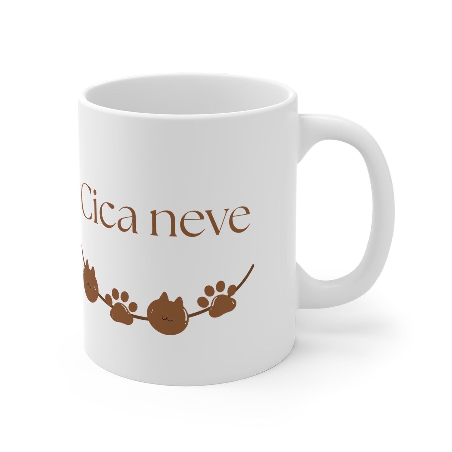 Cicás bögre saját fotóval és névvel